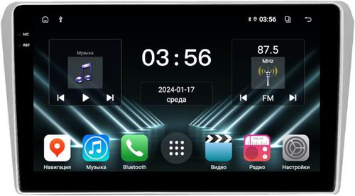 Магнитола для Toyota Avensis T250 2003-2009 (рамка черная) - FarCar S280 монитор 9.5" IPS на Android 13, CarPlay