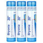 Boiron, Bryonia, обезболивающее, гранулы для рассасывания, 30C, 3 упаковки по 80 гранул