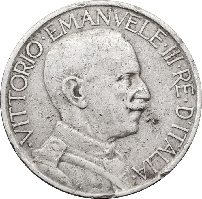 2 лиры 1925 Италия VF