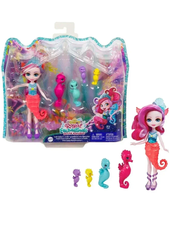 Набор Энчантималс Семья морских коньков Седда HCF73