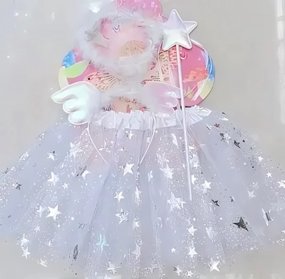 Карнавальны костюм «Звездное небо» (юбка,ободок,волшебная палочка)