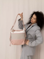 Сумка рюкзак через плечо большая шоппер