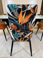 Кухонный раскладной стол "Прадо" белый мрамор и 4 стула ТРОПИК