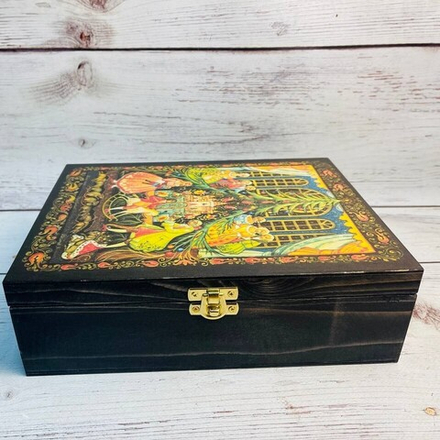 Музыкальная АУДИОшкатулка с мелодиями, ЩЕЛКУНЧИК большой 33х25х9,5см