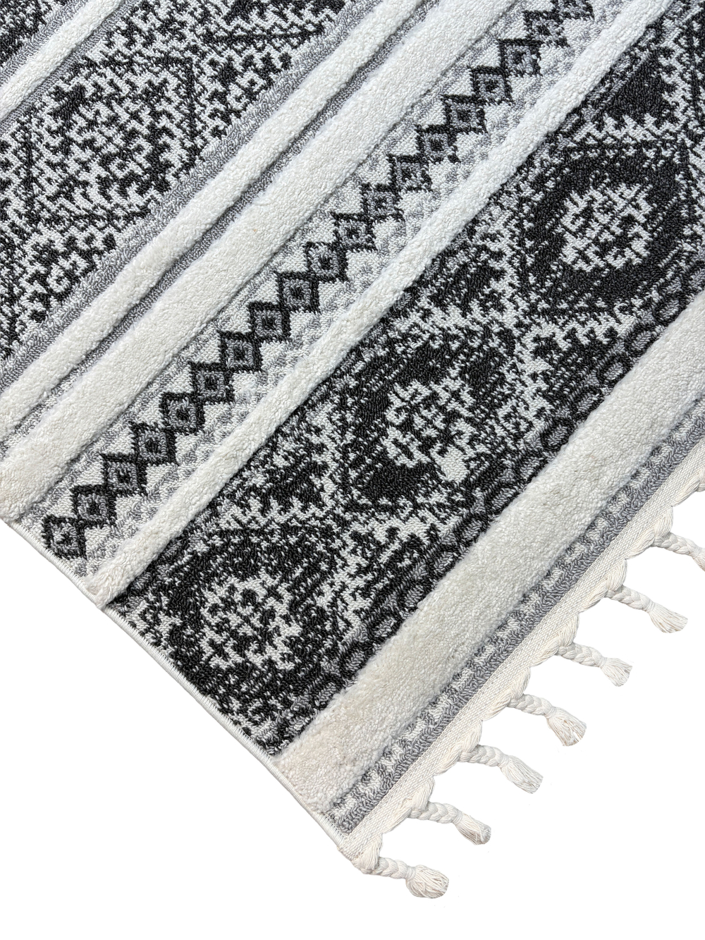 Ковер Vicenza B0359A Anthracite/Cream Прямоугольник