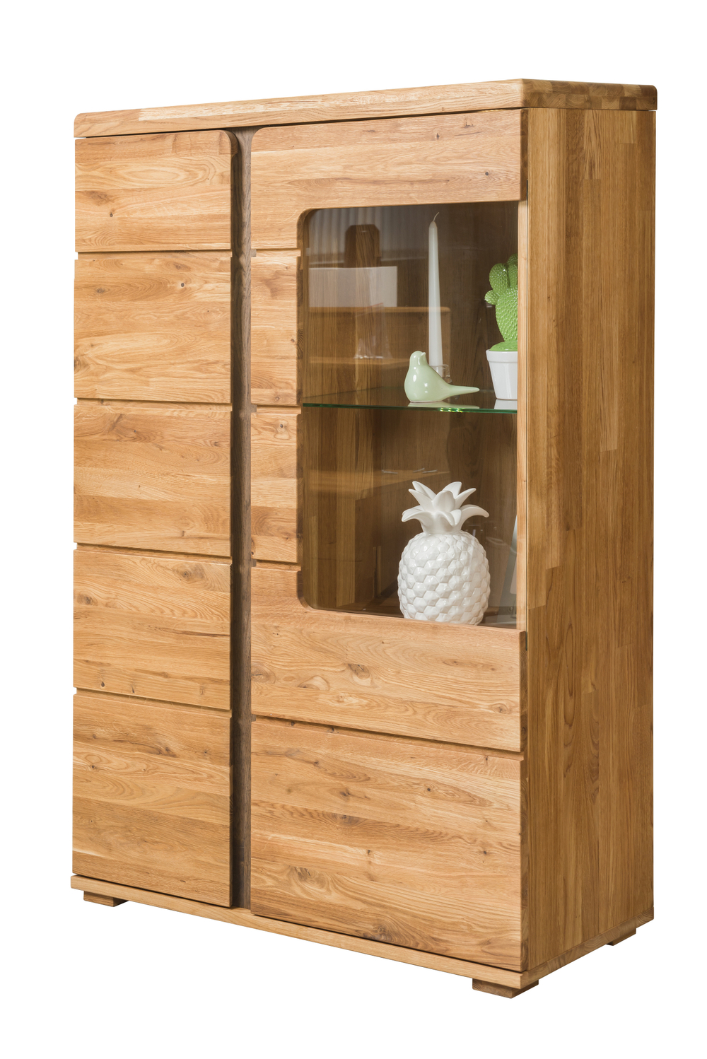 ЛОГАН Шкаф с витриной (вар.1)