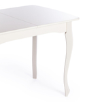 Стол CATERINA PROVENCE  бук, мдф, 100+30x70x75 см, Ivory white