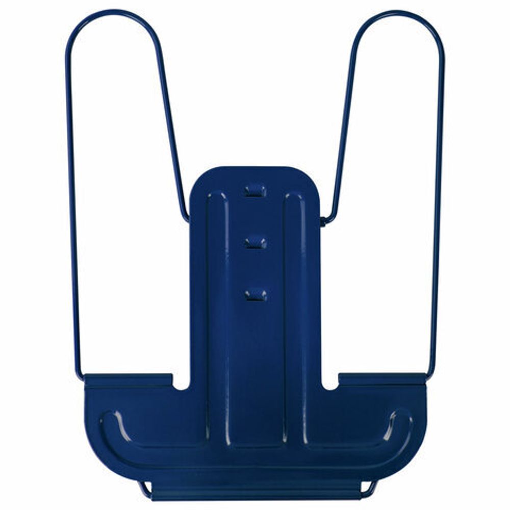 Подставка для книг и учебников BRAUBERG LINE+, металлическая, синяя, европодвес, 238071