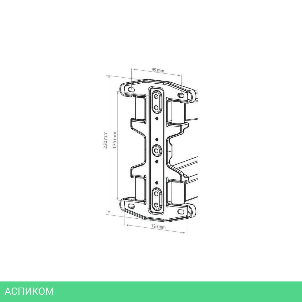 Кронштейн Kromax Optima-407 серый (20242)