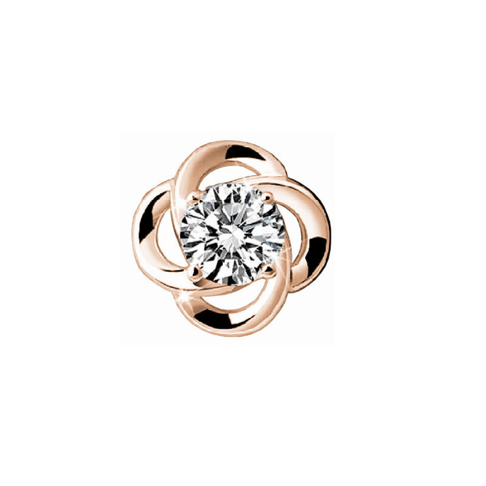 Медицинские серьги-гвоздики Duchess Golden Swarovski Biojoux BJT243