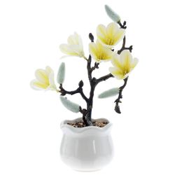 GAEM Цветочная композиция "Магнолия", L17 W10 H28,5 см