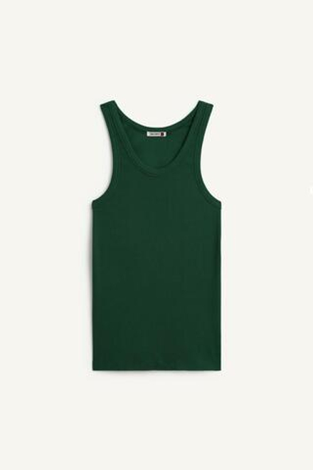 ZARA ТОП БЕЗ РУКАВОВ, ЗЕЛЕНЫЙ