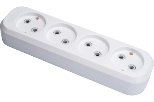 Колодка удлинителя 4-м без заземления