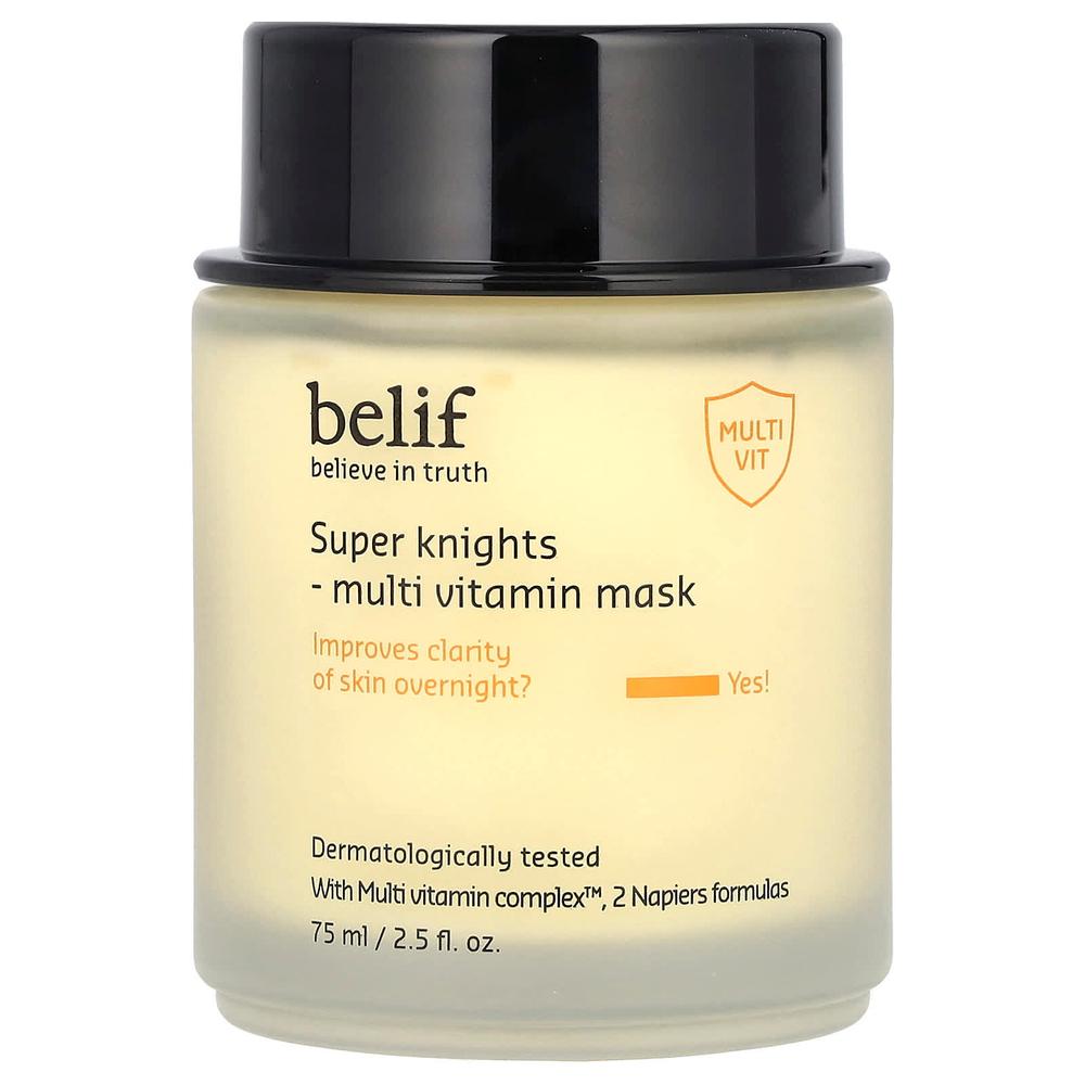 belif, Super Knights, мультивитаминная косметическая маска, 75 мл (2,5 жидк. унц.)