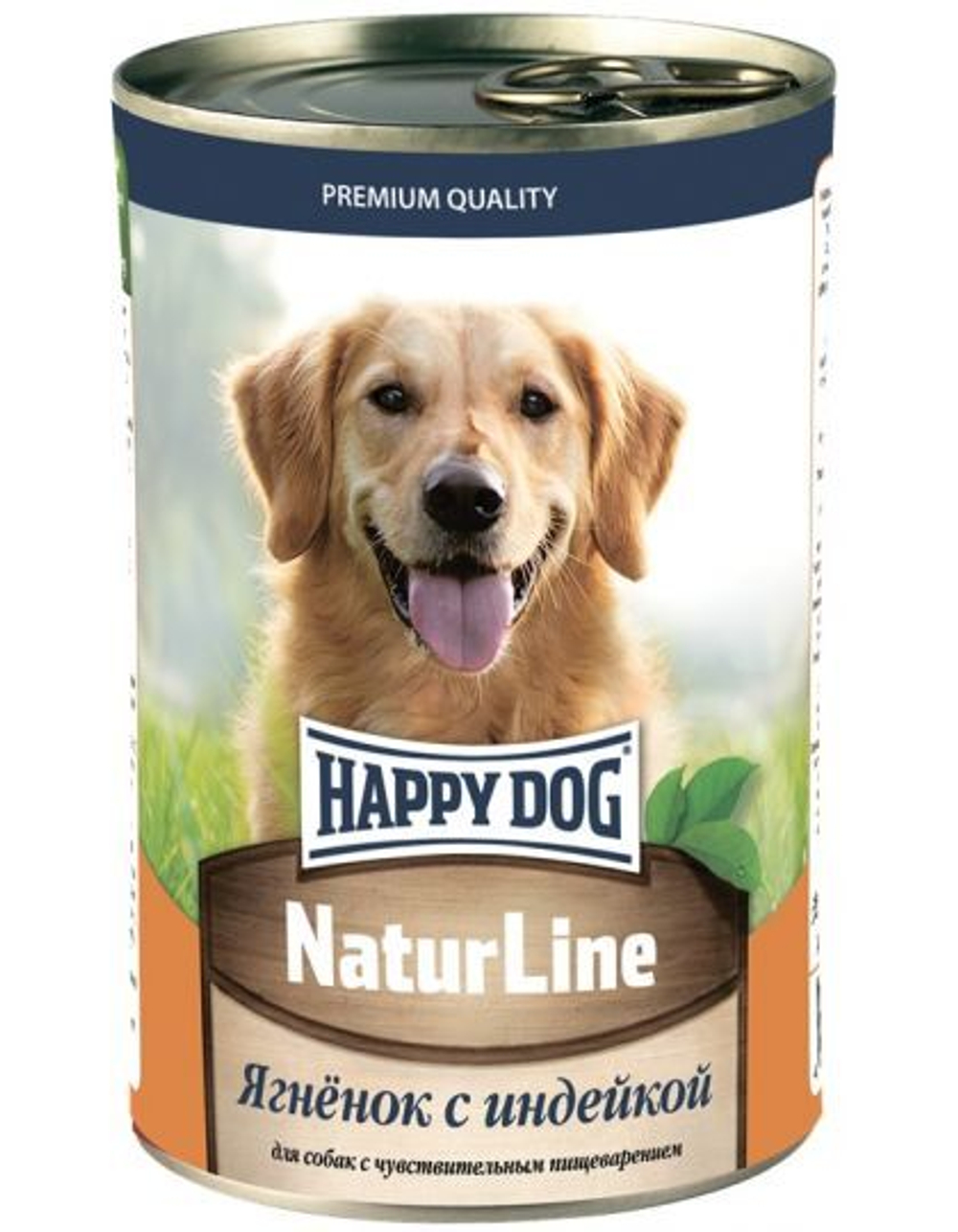 HAPPY DOG Консервы для собак Ягненок с индейкой, 410 г