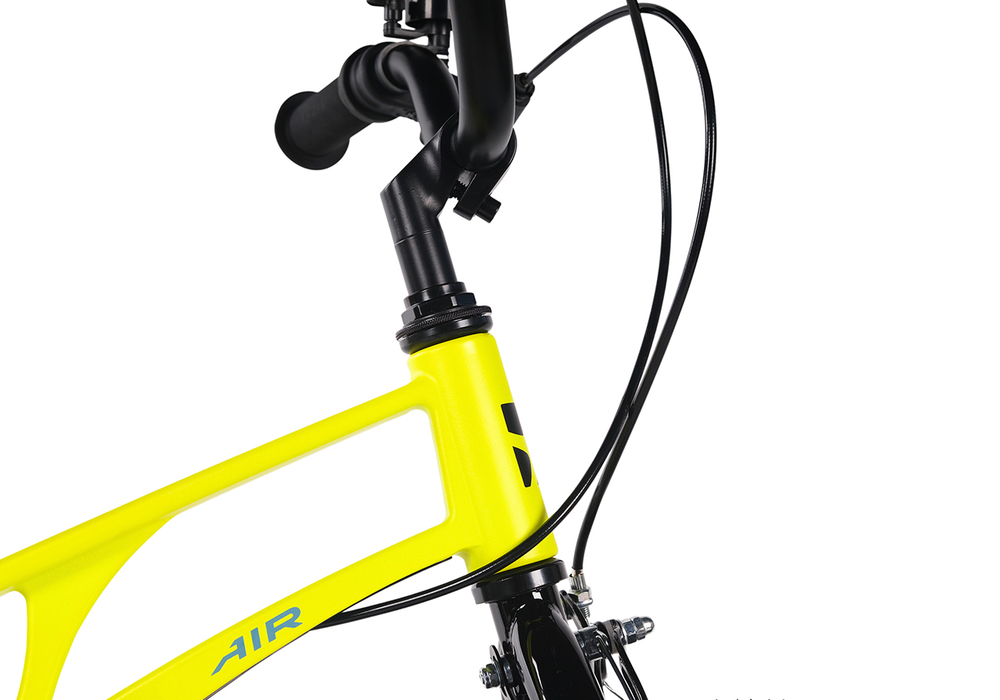 Велосипед 16'' Maxiscoo AIR Стандарт Плюс Желтый Матовый (2024)