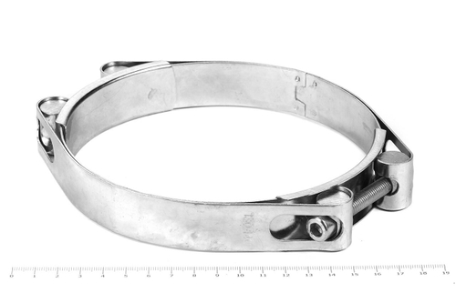 Хомут силовой двухболтовый 130-140/24