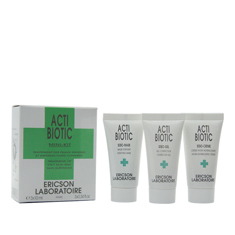 Ericson Laboratoire Мини-набор для решения проблем жирной кожи Mini-Kit Acti-Biotic 10+10+10 мл