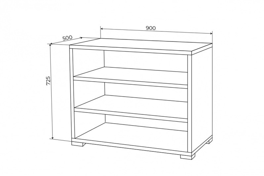 Тумба открытая Tetrix 56