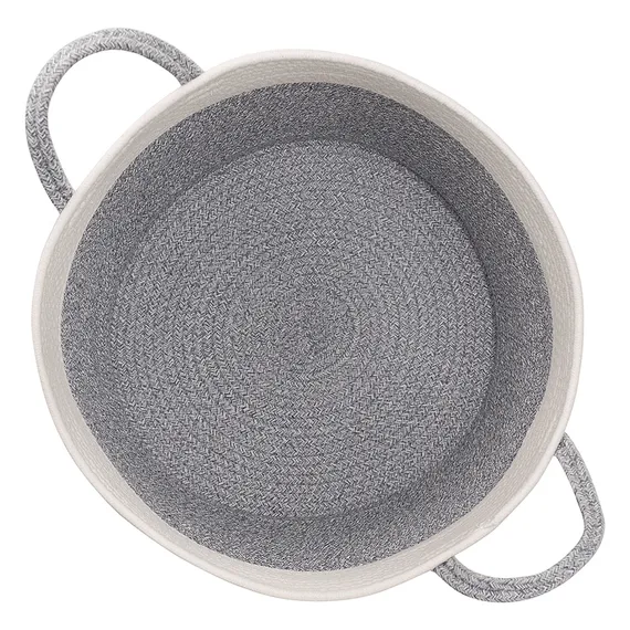 Корзина для хранения Iben, Ø50х54 см, кремовая/светло-серая