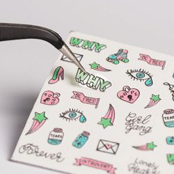 Irisk 3Д-Стикер на клеевой основе