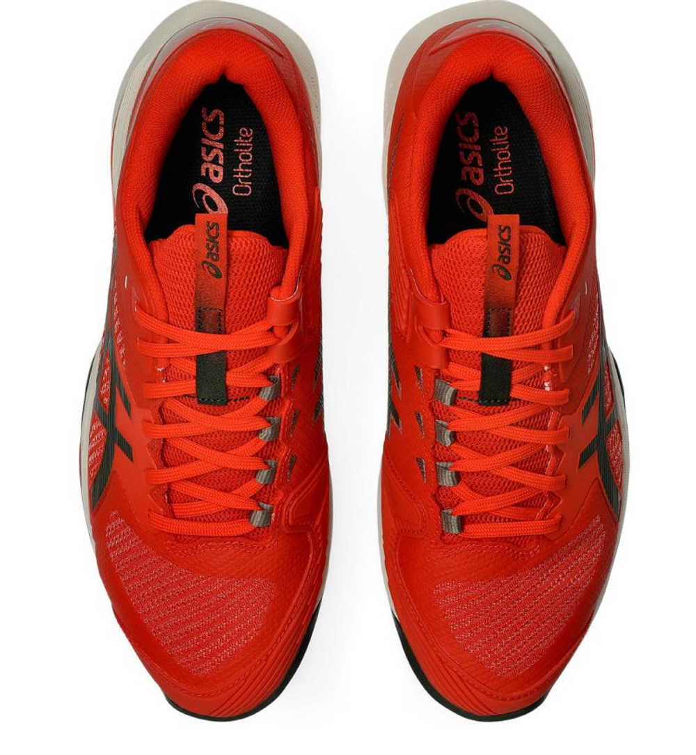 Мужские кроссовки теннисные Asics Solution Speed FF 4 Clay - cherry tomato/vintage khaki