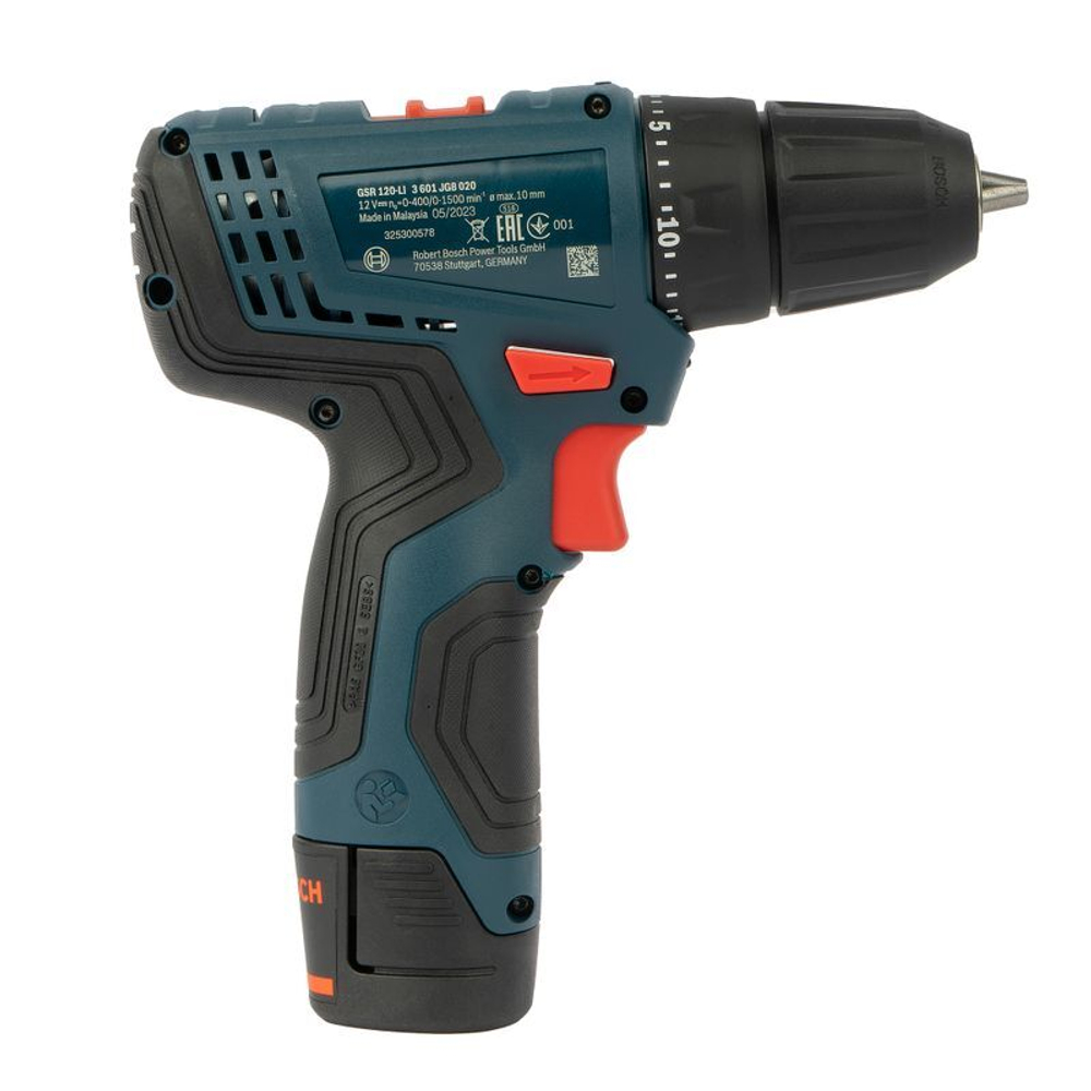 Дрель-шуруповерт Bosch GSR 120-LI 12В 2х2 Ач