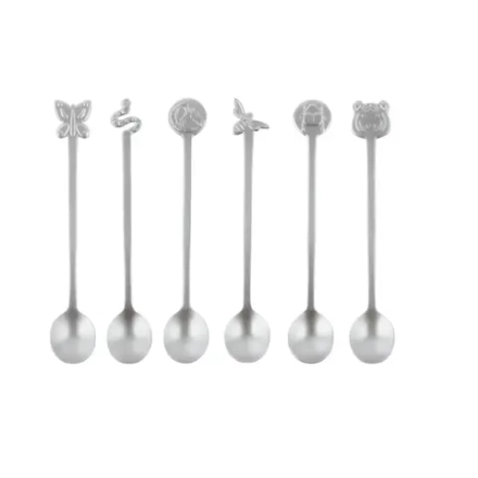 Sambonet Набор из 6 антикварных ложек Party Fashion