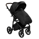 Коляска 2 в 1 Roan Esso Leather, Black / Черный