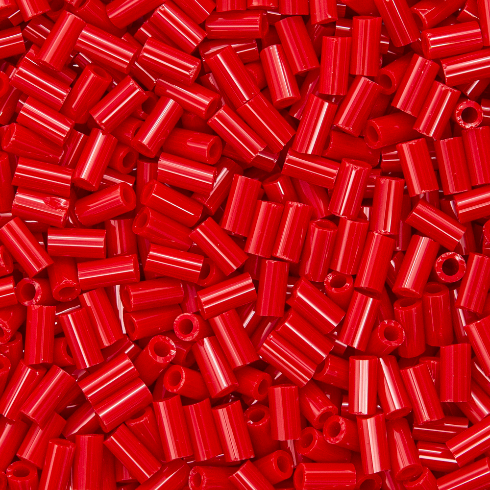 Японский бисер TOHO Bugle (стеклярус) 3mm (№45), непрозрачный глянцевый