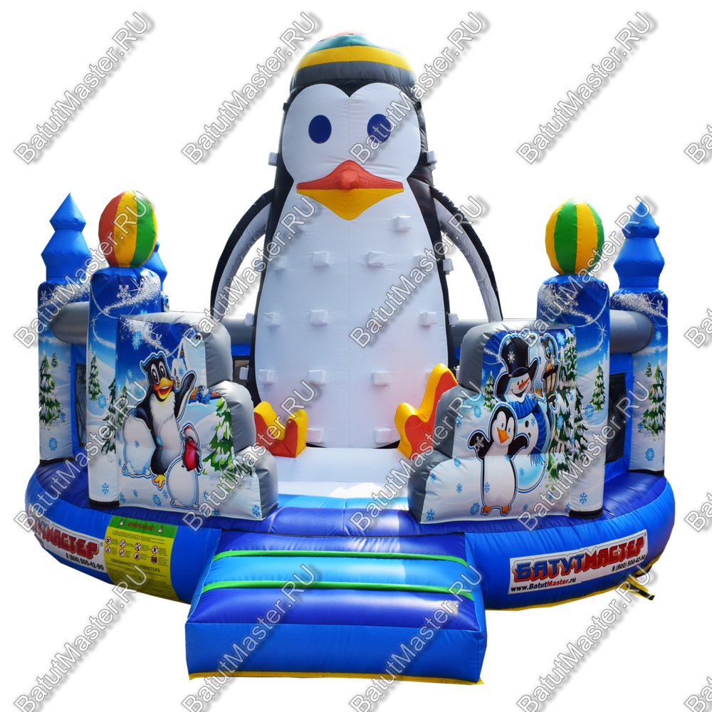 Надувной скалодром  "Пингвин" 5*5*4 м