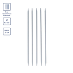 Спицы GAMMA 5-ти компл. чулочные KN5 алюминий d 4.0 мм 20 см 5 шт с покрытием