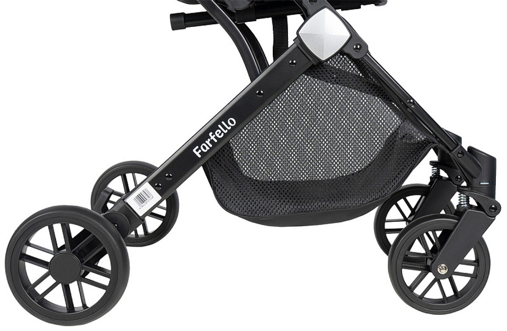 Kоляска детская прогулочная Farfello Comfy Go Comfort (Grey Black Chrome/Серый на черном хроме CG-30