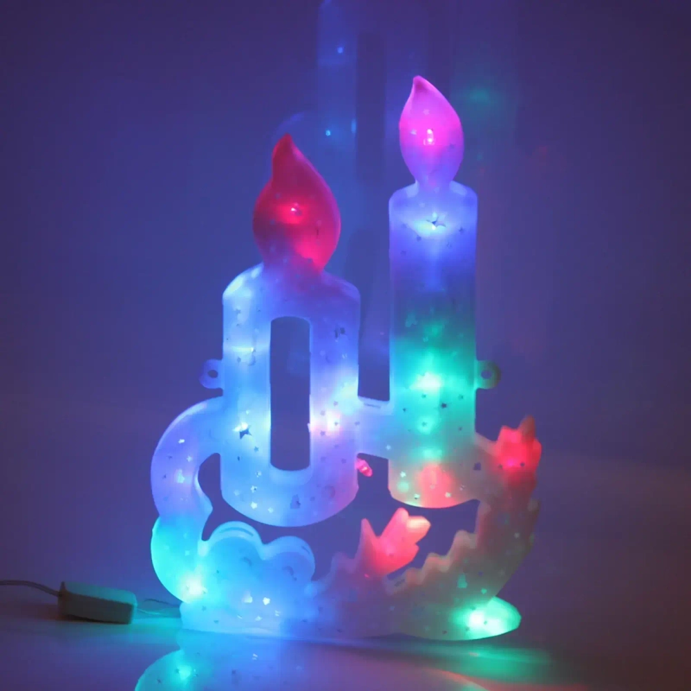 Фигура светодиодная 30 см,»Свечи» мультицвет