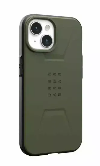 Чехол с поддержкой MAGSAFE Uag Civilian для iPhone 15 Plus 6.7", цвет оливковый (Olive Drab)