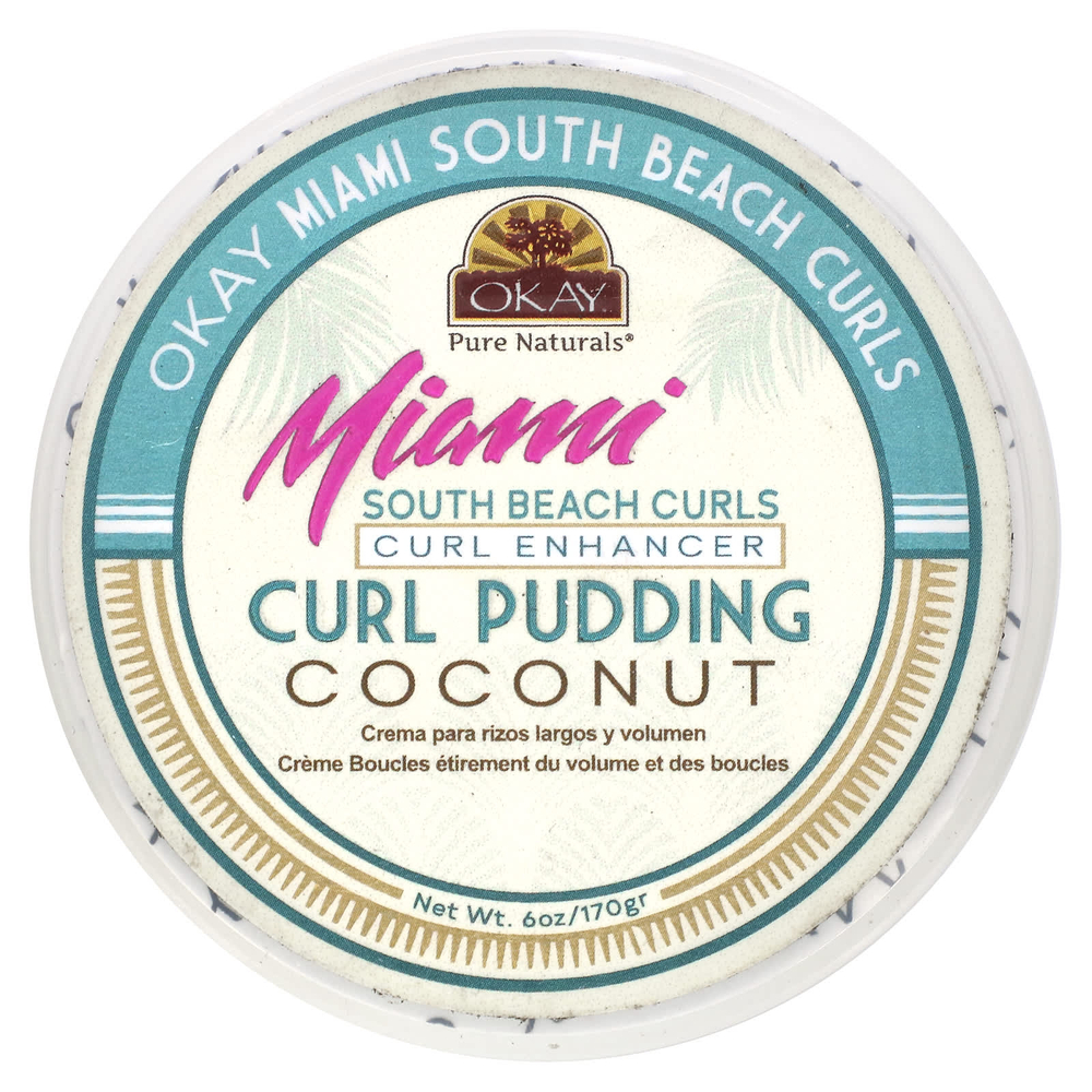 Okay Pure Naturals, Miami South Beach Curls, пудинг для кудрей, 170 г (6 унций)