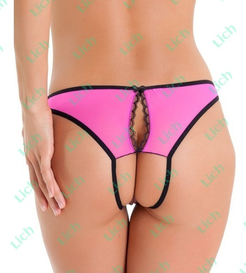 Открытые розовые трусики