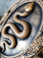 Барельеф на стену из гипса Змея