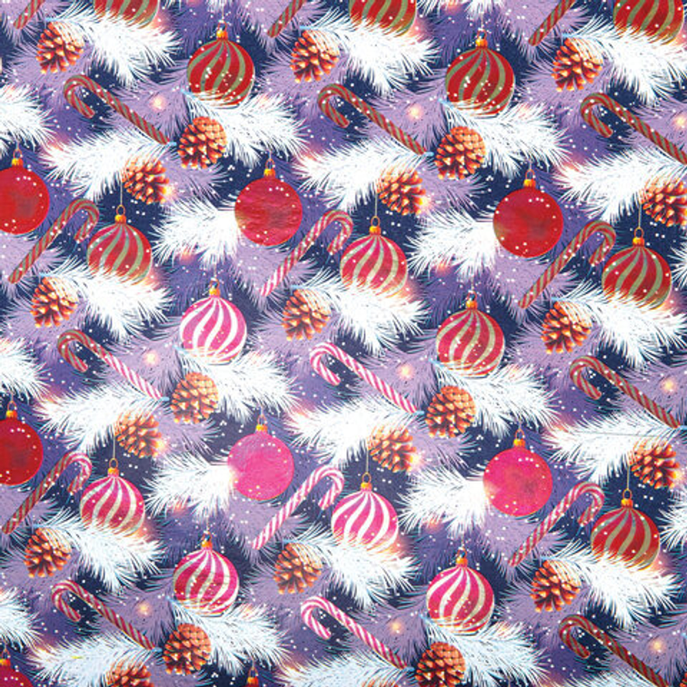 Бумага упаковочная НГ металл Winter 70х100см ассорти 1 шт