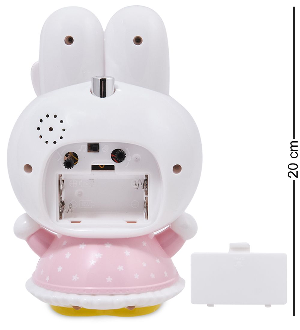 GAEM Art CL-77/2 Будильник «Зайка» белый