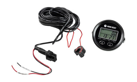 Тахометр универсальный со счетчиком моточасов, подсветкой и внешним питанием, провод 4,5 м