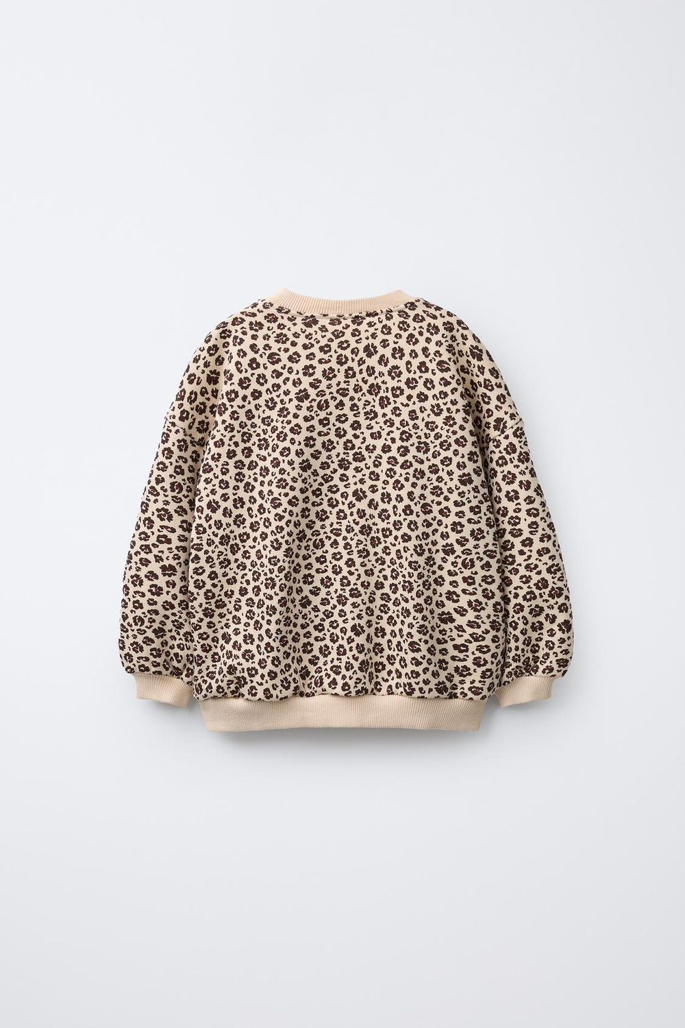 ZARA ТОЛСТОВКА С АНИМАЛИСТИЧЕСКИМ ПРИНТОМ, РЫЖЕВАТО-КОРИЧНЕВЫЙ