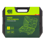 Набор инструментов 76 предметов CrV, 1/2", 1/4" Сибртех