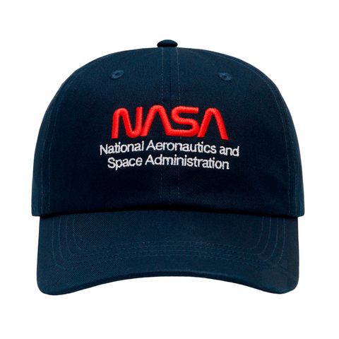 Бейсболка Alpha Industries Nasa Worm Logo Cap Rep. Blue (Синяя)