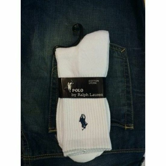 Мужские носки белые POLO RALPH LAUREN