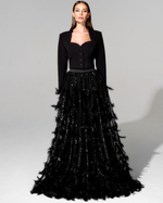 Укороченный жакет из итальянского крепа