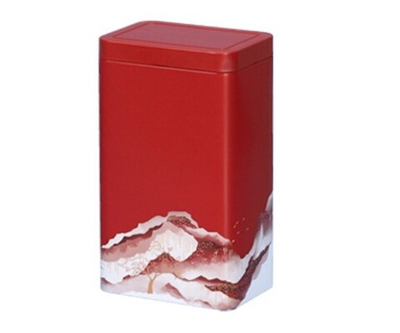 269122.1 Банка ЗИМА размер=14х9х6см, жесть красный