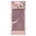 Наклейки Стразы, круглые, 22*10см, ассорти, С-40680