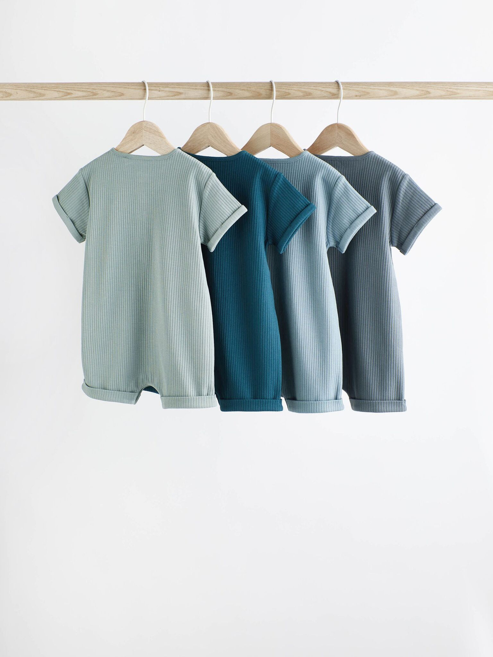 Боди с коротким рукавом для малышей Next C42-873, 4 шт., Синий, Голубой, Серый