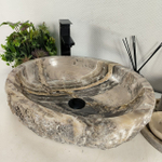 Раковина из оникса Erozy Grey EO-64512 51*41*15 0156